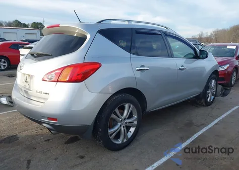 2009 Nissan Murano Le z USA, uszkodzony, nr VIN JN8AZ18W19W100597
